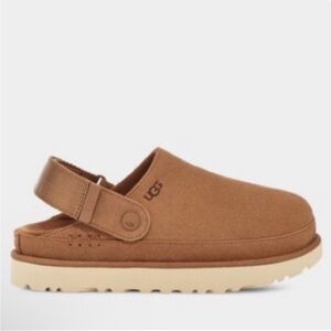 UGG Golden Star Clogs In Chesnut In Box Adjustable Heel Strap Like new! Size 11